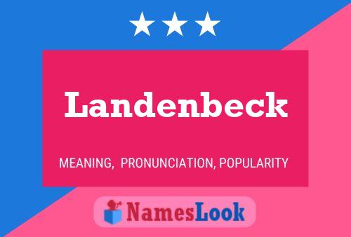 ملصق اسم Landenbeck