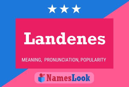 ملصق اسم Landenes