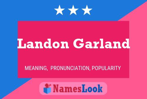 ملصق اسم Landon Garland