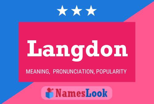 ملصق اسم Langdon