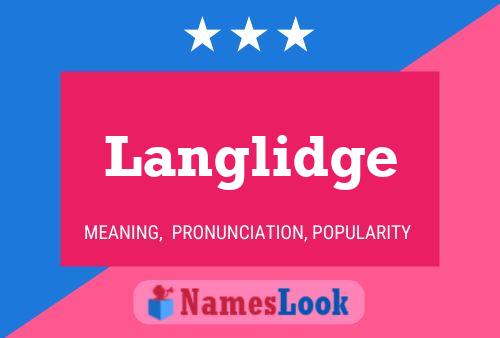 ملصق اسم Langlidge