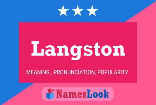 ملصق اسم Langston