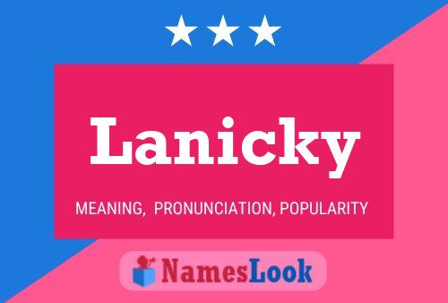 ملصق اسم Lanicky