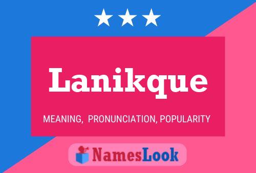 ملصق اسم Lanikque