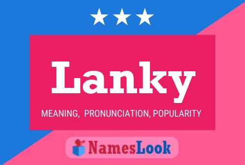 ملصق اسم Lanky