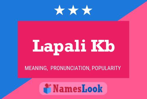 ملصق اسم Lapali Kb