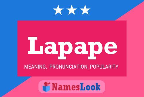 ملصق اسم Lapape