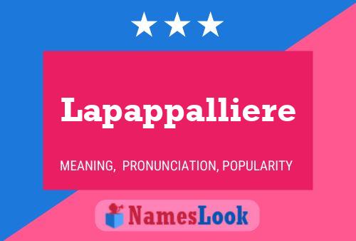 ملصق اسم Lapappalliere