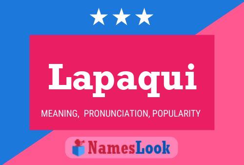 ملصق اسم Lapaqui