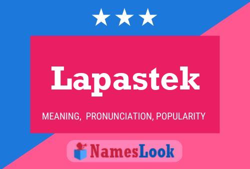 ملصق اسم Lapastek