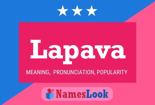 ملصق اسم Lapava