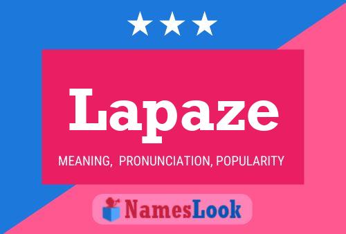 ملصق اسم Lapaze