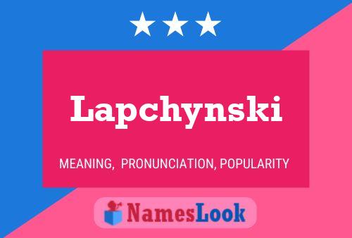 ملصق اسم Lapchynski