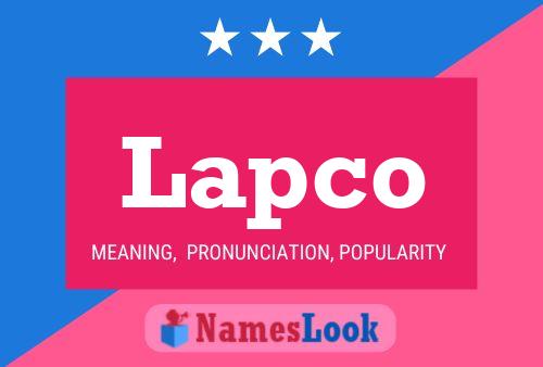 ملصق اسم Lapco