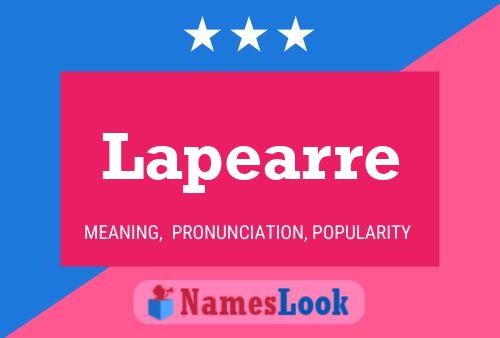 ملصق اسم Lapearre