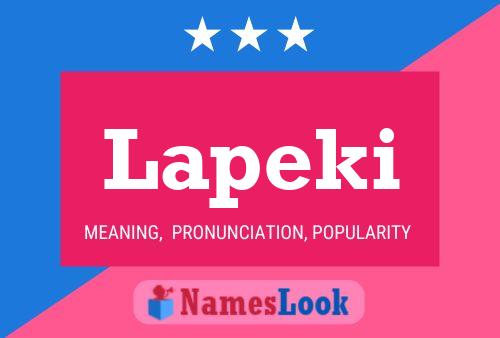 ملصق اسم Lapeki