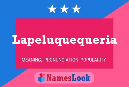 ملصق اسم Lapeluquequeria