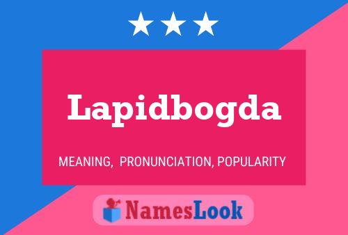 ملصق اسم Lapidbogda