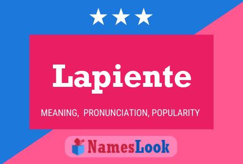 ملصق اسم Lapiente