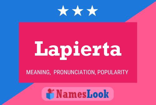 ملصق اسم Lapierta