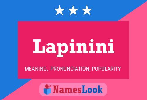 ملصق اسم Lapinini