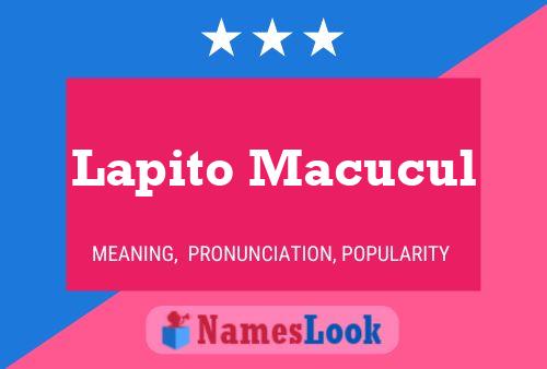 ملصق اسم Lapito Macucul