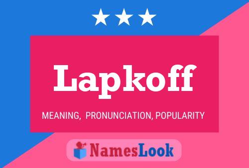 ملصق اسم Lapkoff