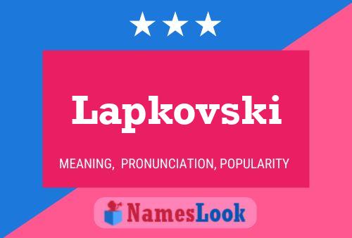 ملصق اسم Lapkovski