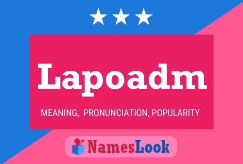 ملصق اسم Lapoadm