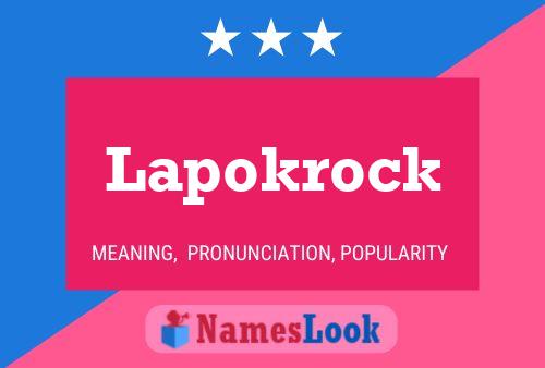 ملصق اسم Lapokrock