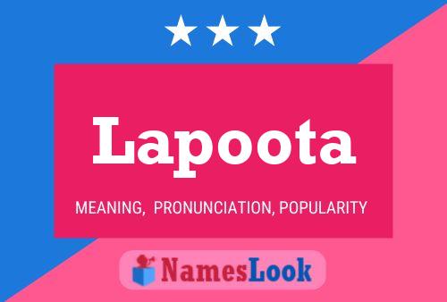 ملصق اسم Lapoota