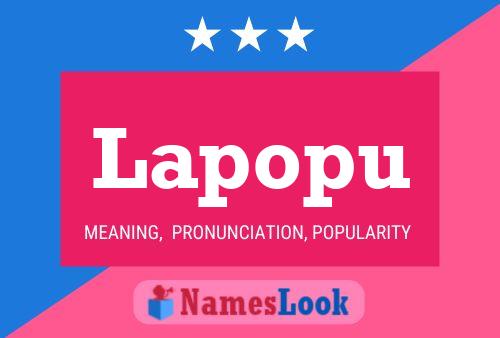 ملصق اسم Lapopu