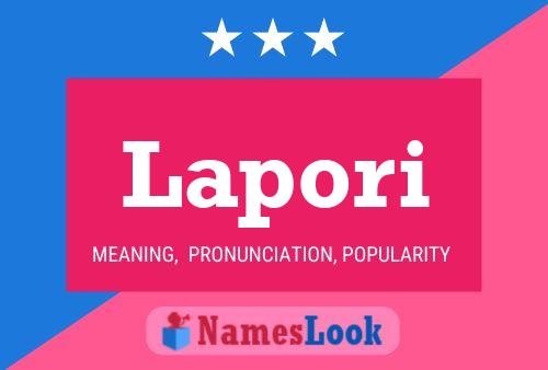 ملصق اسم Lapori