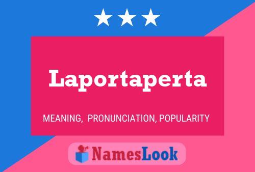 ملصق اسم Laportaperta