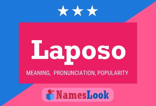 ملصق اسم Laposo