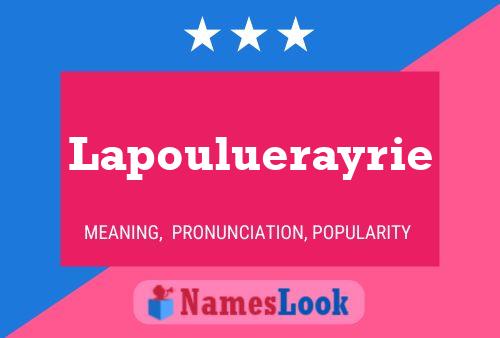 ملصق اسم Lapouluerayrie