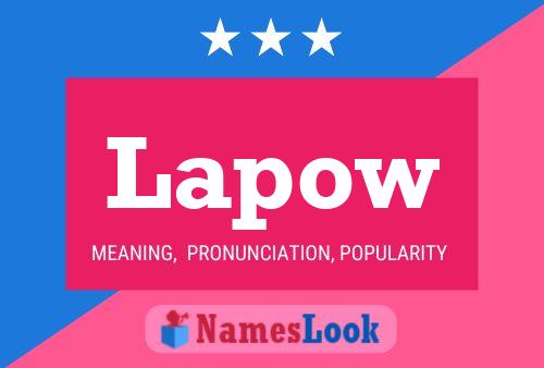 ملصق اسم Lapow