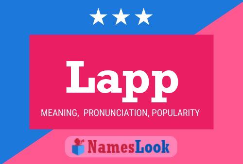 ملصق اسم Lapp