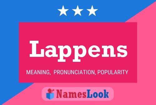 ملصق اسم Lappens