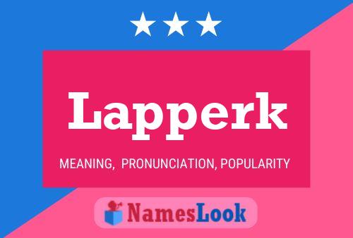 ملصق اسم Lapperk