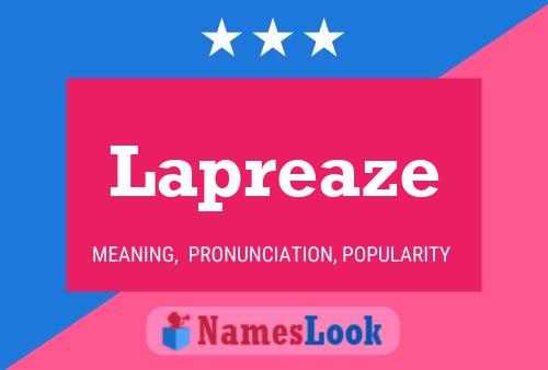 ملصق اسم Lapreaze