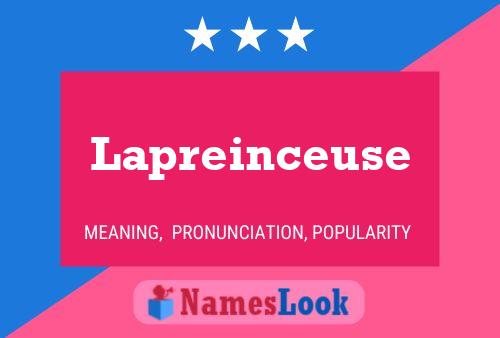 ملصق اسم Lapreinceuse