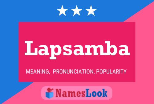 ملصق اسم Lapsamba