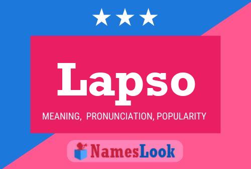 ملصق اسم Lapso