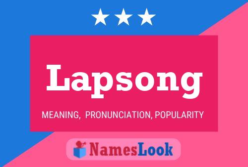 ملصق اسم Lapsong