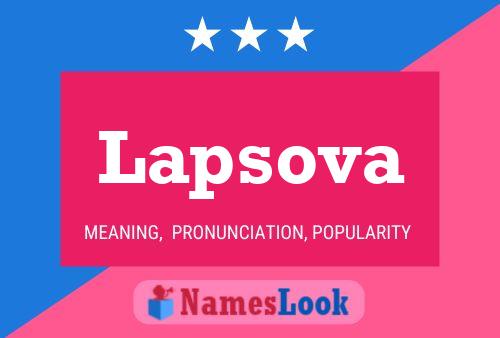 ملصق اسم Lapsova