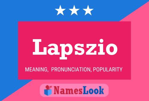 ملصق اسم Lapszio