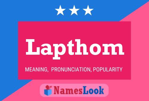 ملصق اسم Lapthom