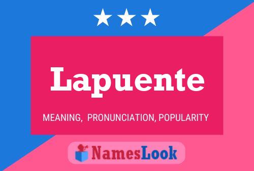 ملصق اسم Lapuente