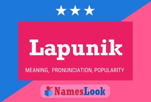 ملصق اسم Lapunik